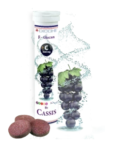 Cassis Diochi - šumivý nápoj - 20 tablet